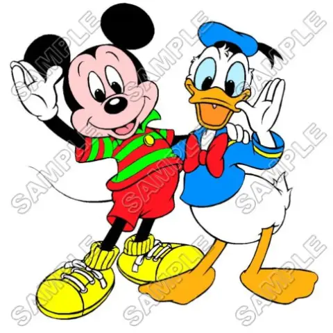Mickey Mouse Donald Duck T Shirt Iron on Transfer Decal #16 Mickey Mouse Donald Duck T Shirt Iron on Transfer Decal #16