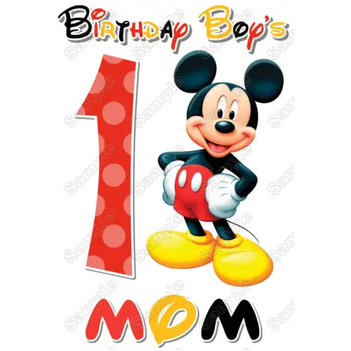 Mickey Mouse Family Member Birthday Custom T Shirt Iron on Transfer Mickey Mouse Family Member Birthday Custom T Shirt Iron on Transfer