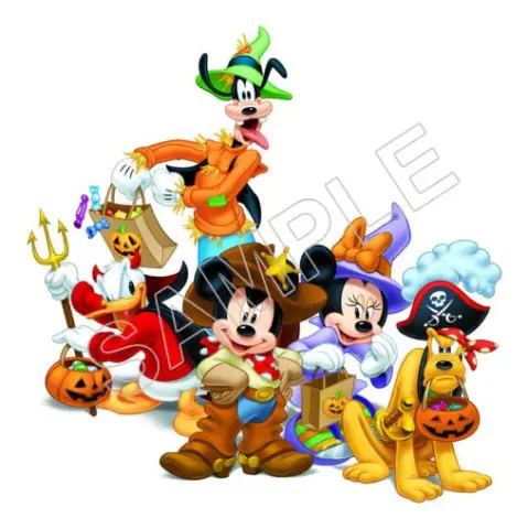 Mickey Mouse Halloween  T Shirt Iron on Transfer Decal #47
