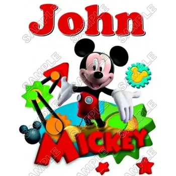 Mickey Mouse  Personalized  Custom  T Shirt Iron on Transfer Decal #30