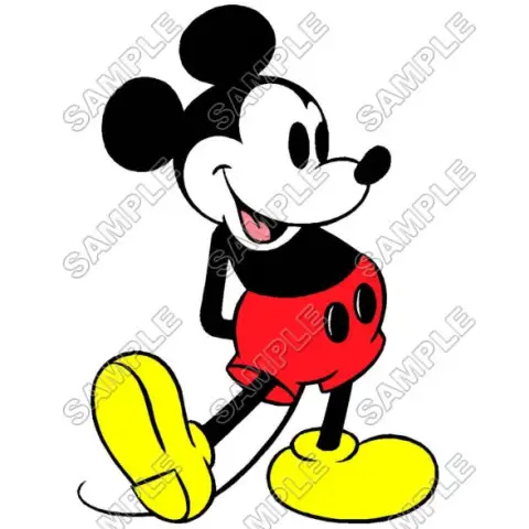 Mickey Mouse T Shirt Iron on Transfer Decal #18 Mickey Mouse T Shirt Iron on Transfer Decal #18