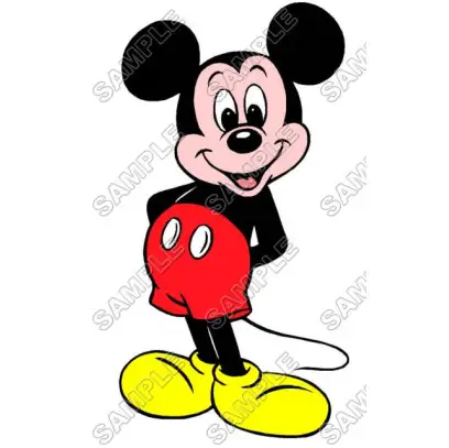 Mickey Mouse T Shirt Iron on Transfer Decal #7