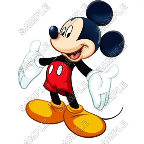 Mickey Mouse T Shirt Iron on Transfer Decal #8 Mickey Mouse T Shirt Iron on Transfer Decal #8
