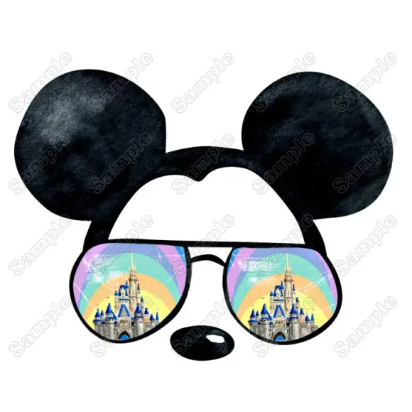 Magic Kingdom Mickey Ears Heat Iron on Transfer Decal #1 Magic Kingdom Mickey Ears Heat Iron on Transfer Decal #1