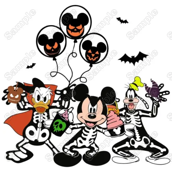 Mickey Mouse Halloween T Shirt Heat Iron on Transfer #09 Mickey Mouse Halloween T Shirt Heat Iron on Transfer #09