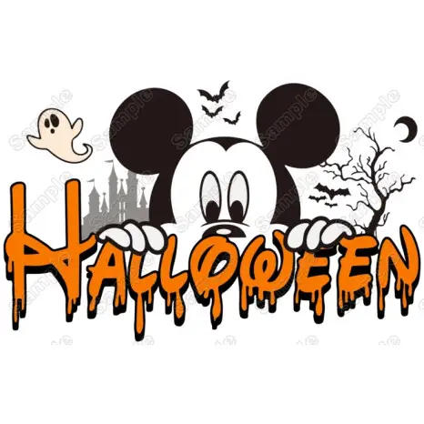 Mickey Mouse Halloween T Shirt Heat Iron on Transfer #08 Mickey Mouse Halloween T Shirt Heat Iron on Transfer #08