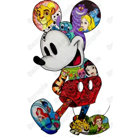 Mickey Mouse T Shirt Heat Iron On Transfer #21 Mickey Mouse T Shirt Heat Iron On Transfer #21