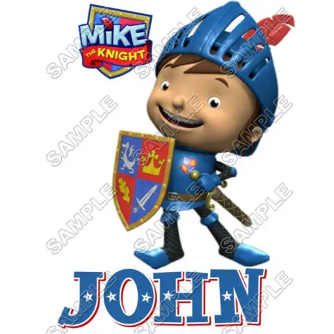 Mike the Knight Personalized Custom T Shirt Iron on Transfer Decal #2 Mike the Knight Personalized Custom T Shirt Iron on Transfer Decal #2