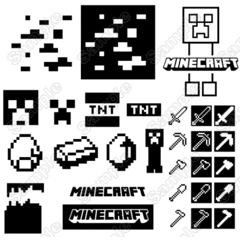 Minecraft Iron On Transfer Vinyl HTV Minecraft Iron On Transfer Vinyl HTV