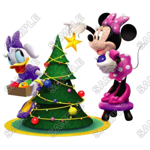 Minnie Mouse Christmas T Shirt Iron on Transfer Decal #1 Minnie Mouse Christmas T Shirt Iron on Transfer Decal #1