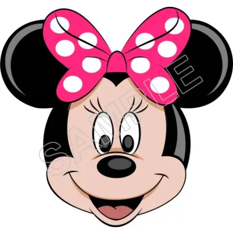 Minnie Mouse Pink Bow  T Shirt Iron on Transfer  Decal  #54