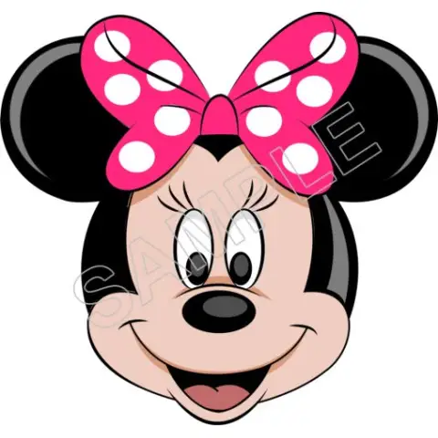 Minnie Mouse Pink Bow T Shirt Iron on Transfer Decal #54 Minnie Mouse Pink Bow T Shirt Iron on Transfer Decal #54