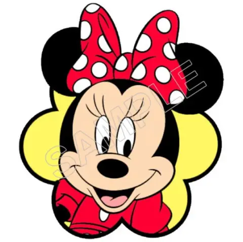 Minnie Mouse Red  Bow  T Shirt Iron on Transfer  Decal  #52