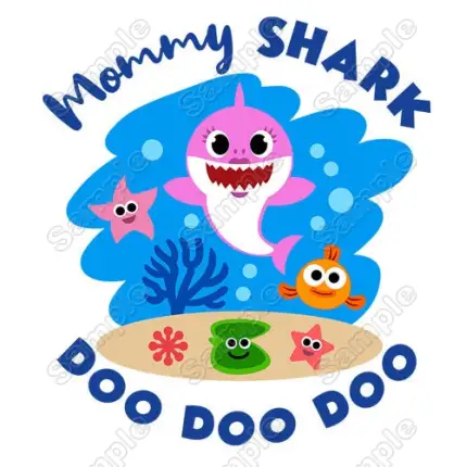 Baby Shark Family Member Custom T Shirt Iron on Transfer Baby Shark Family Member Custom T Shirt Iron on Transfer