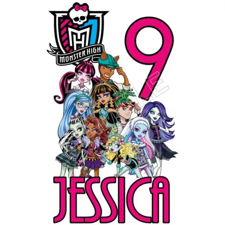 Monster High Birthday Personalized Custom T Shirt Iron on Transfer Decal #1 Monster High Birthday Personalized Custom T Shirt Iron on Transfer Decal #1