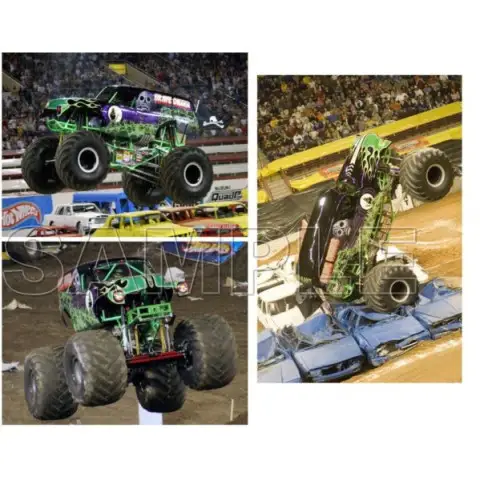 Monster Jam GRAVE DIGGER T Shirt Iron on Transfer Decal #4 Monster Jam GRAVE DIGGER T Shirt Iron on Transfer Decal #4