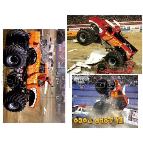 Monster Jam Truck El Toro Loco T Shirt Iron on Transfer Decal #1 Monster Jam Truck El Toro Loco T Shirt Iron on Transfer Decal #1