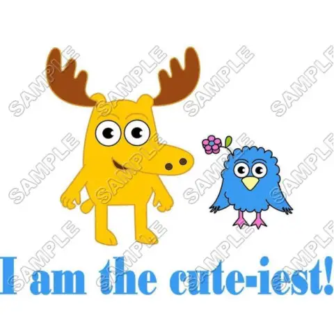 Moose & Zee T Shirt Iron on Transfer Decal #1 Moose & Zee T Shirt Iron on Transfer Decal #1