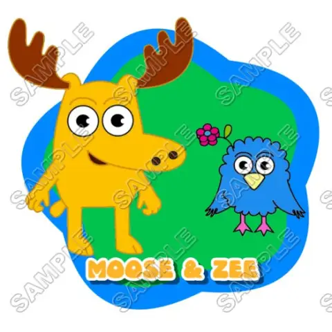Moose & Zee T Shirt Iron on Transfer Decal #2 Moose & Zee T Shirt Iron on Transfer Decal #2