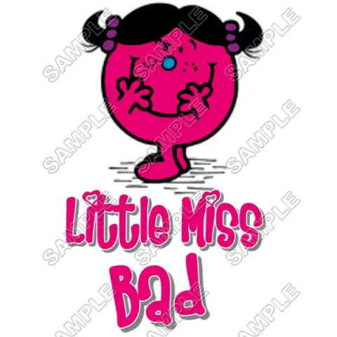 Mr Men and Little Miss Bad T Shirt Iron on Transfer Decal #37 Mr Men and Little Miss Bad T Shirt Iron on Transfer Decal #37