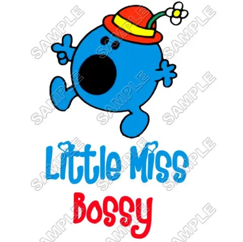 Mr Men and Little Miss Bossy  T Shirt Iron on Transfer Decal #38