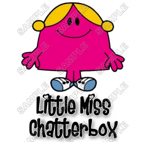 Mr Men and Little Miss Chatterbox T Shirt Iron on Transfer Decal #27