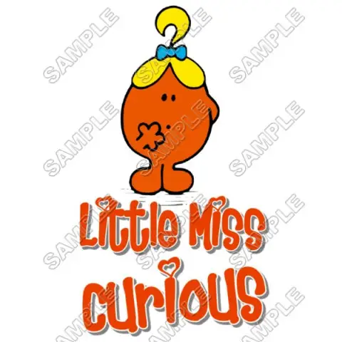 Mr Men and Little Miss Curious T Shirt Iron on Transfer Decal #39 Mr Men and Little Miss Curious T Shirt Iron on Transfer Decal #39
