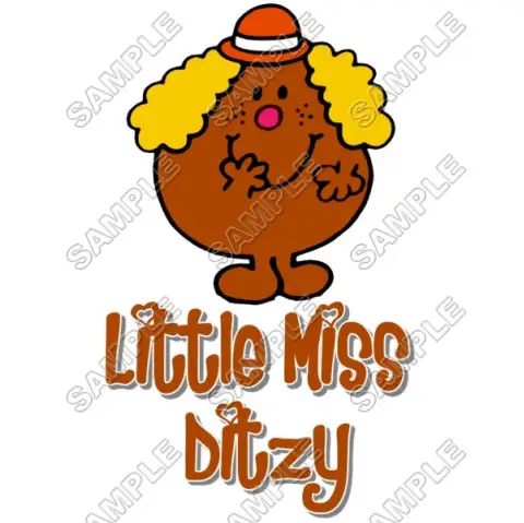 Mr Men and Little Miss Ditzy T Shirt Iron on Transfer Decal #28