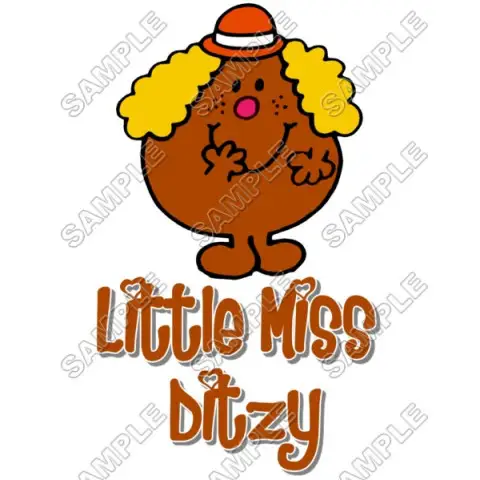 Mr Men and Little Miss Ditzy T Shirt Iron on Transfer Decal #28 Mr Men and Little Miss Ditzy T Shirt Iron on Transfer Decal #28