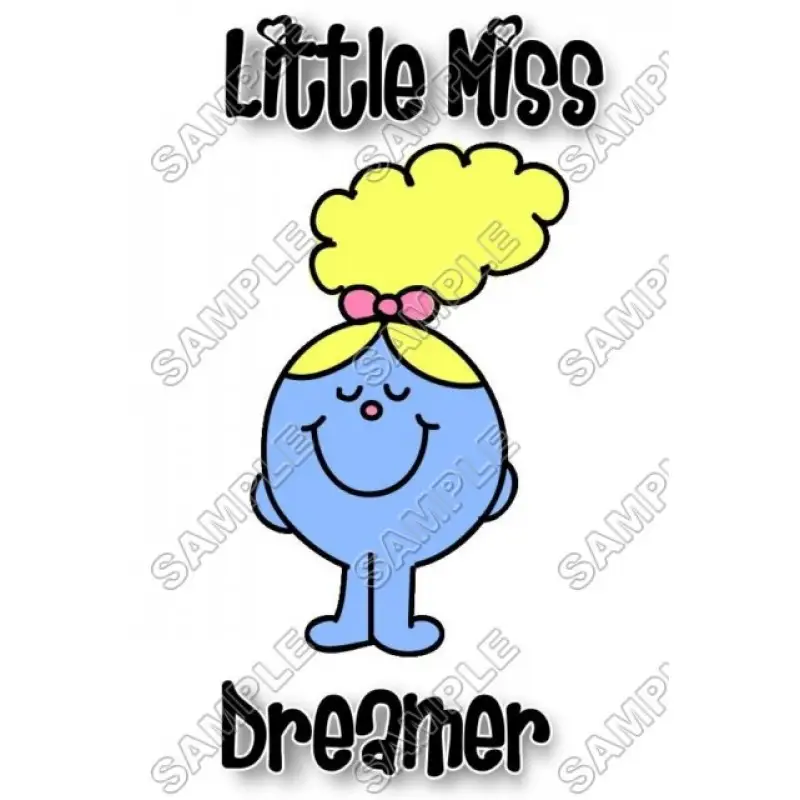 Mr Men and Little Miss Dreamer T Shirt Iron on Transfer Decal #36 Mr Men and Little Miss Dreamer T Shirt Iron on Transfer Decal #36