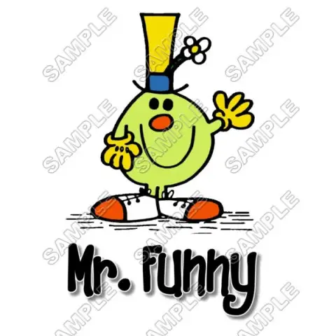 Mr Men and Little Miss Mr. Funny T Shirt Iron on Transfer Decal #10 Mr Men and Little Miss Mr. Funny T Shirt Iron on Transfer Decal #10
