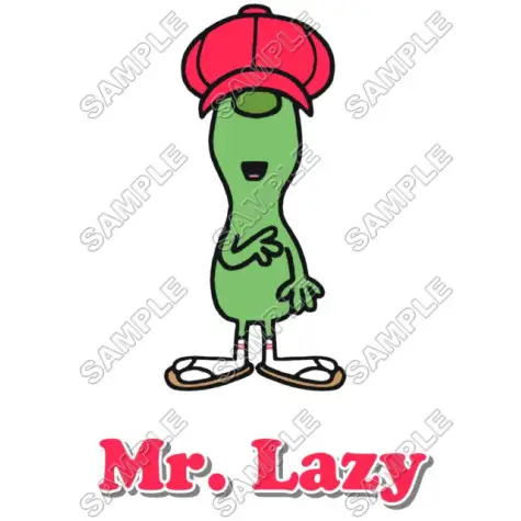 Mr Men and Little Miss Mr. Lazy T Shirt Iron on Transfer Decal #2 Mr Men and Little Miss Mr. Lazy T Shirt Iron on Transfer Decal #2