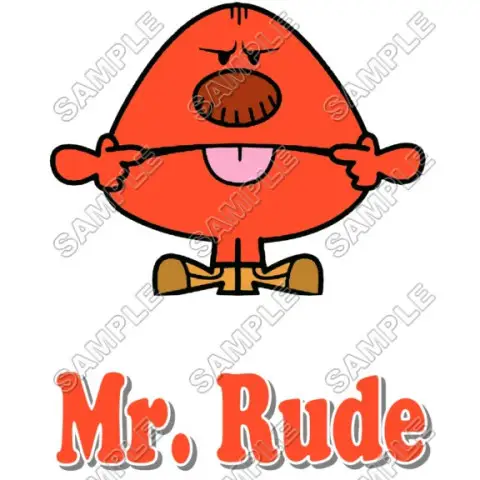 Mr Men and Little Miss Mr. Rude T Shirt Iron on Transfer Decal #4 Mr Men and Little Miss Mr. Rude T Shirt Iron on Transfer Decal #4