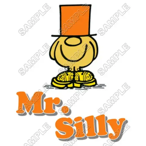 Mr Men and Little Miss Mr. Silly T Shirt Iron on Transfer Decal #23 Mr Men and Little Miss Mr. Silly T Shirt Iron on Transfer Decal #23