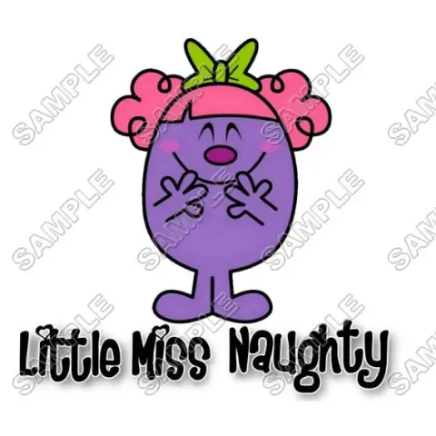 Mr Men and Little Miss Naughty T Shirt Iron on Transfer Decal #48 Mr Men and Little Miss Naughty T Shirt Iron on Transfer Decal #48