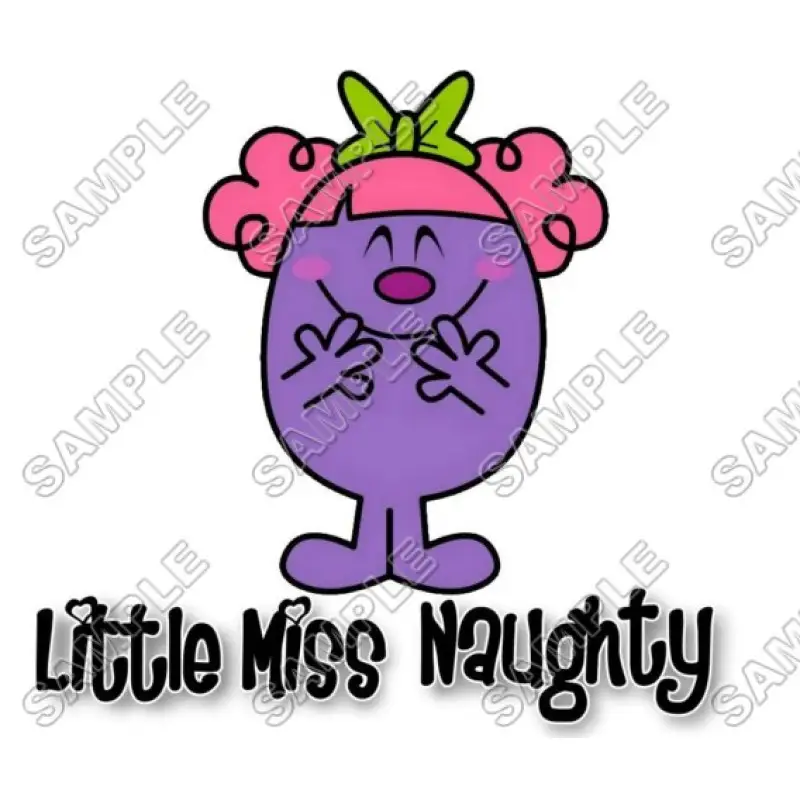 Mr Men and Little Miss Naughty T Shirt Iron on Transfer Decal #48 Mr Men and Little Miss Naughty T Shirt Iron on Transfer Decal #48