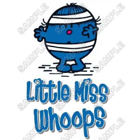 Mr Men and Little Miss Whoops T Shirt Iron on Transfer Decal #47 Mr Men and Little Miss Whoops T Shirt Iron on Transfer Decal #47