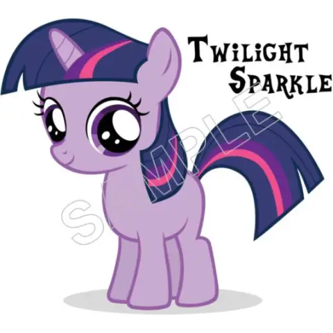 My Little Pony Twilight Sparkle T Shirt Iron on Transfer Decal #2 My Little Pony Twilight Sparkle T Shirt Iron on Transfer Decal #2