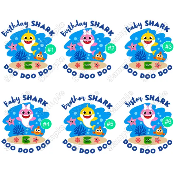 Baby Shark Family Member Custom T Shirt Iron on Transfer Baby Shark Family Member Custom T Shirt Iron on Transfer