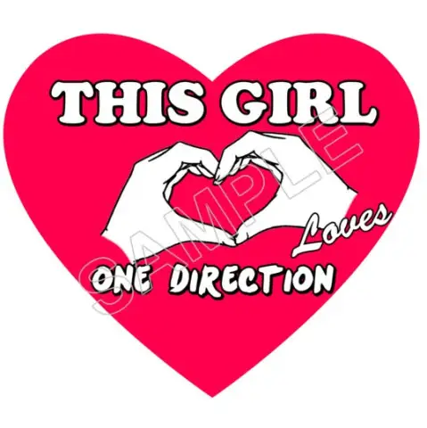 One Direction   T Shirt Iron on Transfer Decal #117