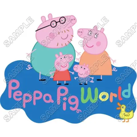 Peppa Pig T Shirt Iron on Transfer Decal #1 Peppa Pig T Shirt Iron on Transfer Decal #1