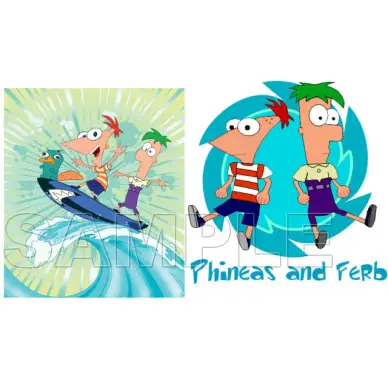 Phineas & Ferb T Shirt Iron on Transfer Decal #2 Phineas & Ferb T Shirt Iron on Transfer Decal #2