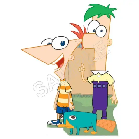 Phineas & Ferb T Shirt Iron on Transfer Decal #6 Phineas & Ferb T Shirt Iron on Transfer Decal #6