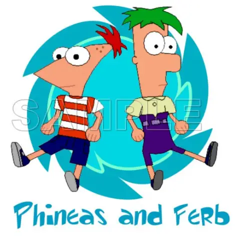 Phineas & Ferb T Shirt Iron on Transfer Decal #6 Phineas & Ferb T Shirt Iron on Transfer Decal #6