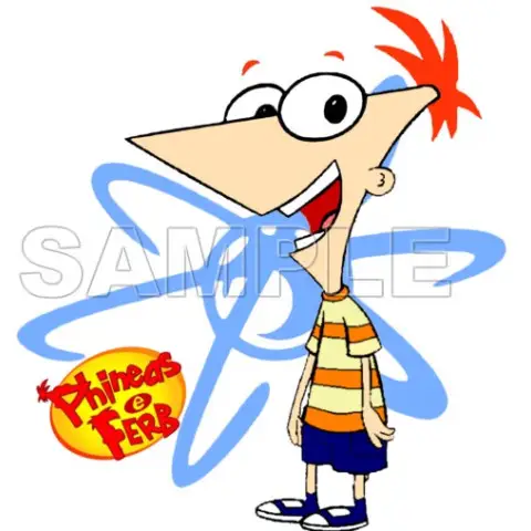 Phineas & Ferb T Shirt Iron on Transfer Decal #9 Phineas & Ferb T Shirt Iron on Transfer Decal #9