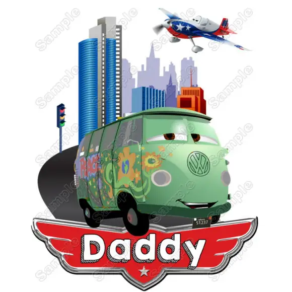 Pixar cars Fillmore Birthday Personalized Custom T Shirt Iron on Transfer Decal #3 Pixar cars Fillmore Birthday Personalized Custom T Shirt Iron on Transfer Decal #3