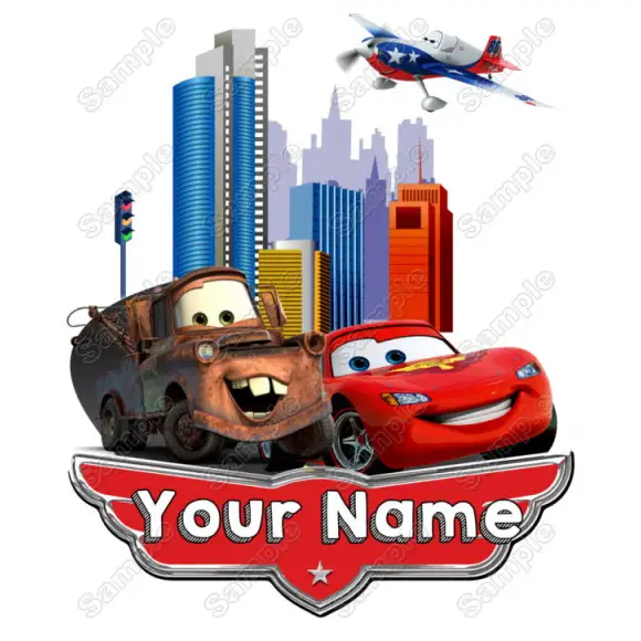 Pixar cars Mater and Mcqueen Birthday Personalized Custom T Shirt Iron on Transfer Decal #4 Pixar cars Mater and Mcqueen Birthday Personalized Custom T Shirt Iron on Transfer Decal #4
