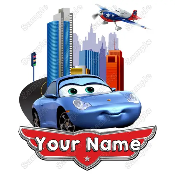 Pixar cars SALLY Birthday Personalized Custom T Shirt Iron on Transfer Decal #7 Pixar cars SALLY Birthday Personalized Custom T Shirt Iron on Transfer Decal #7
