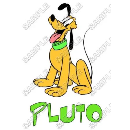 Pluto T Shirt Iron on Transfer Decal #2 Pluto T Shirt Iron on Transfer Decal #2