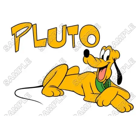 Pluto T Shirt Iron on Transfer Decal #3 Pluto T Shirt Iron on Transfer Decal #3